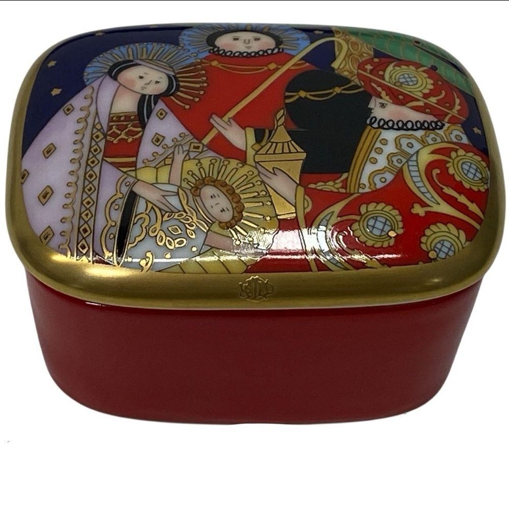 NWT CHRISTIAN DIOR Nativity Scene Trinket Box Holy Family Holiday Christmas